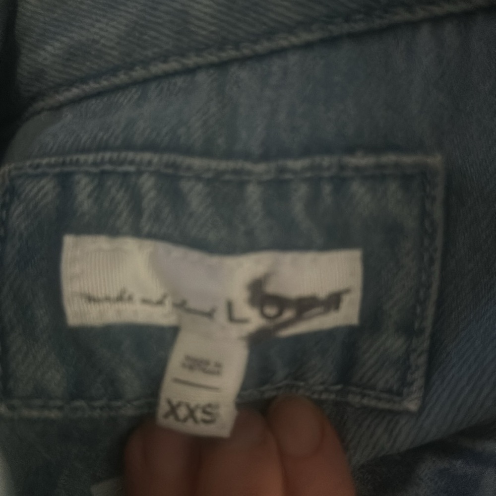 Denim  Jean Jumpsuit in Vintage Wash LOFT - Picture 4 of 4